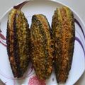 Mamta Roy's cooksnap of when they made Stuffed Karela (Bittergourd).