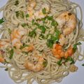 El cooksnap de Maria Garcia cuando hizo Espaguetis con Langostinos.