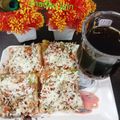 Madhu Jain का कुकस्नैप जब उन्होंने ओपन चीज़ सैंडविच (Open Cheese Sandwich recipe in hindi) बनाया था।