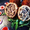 Cooking With Peggs's cooksnap of when they made Spicy Vegetarian Haggis BitesVegan friendly too!.
