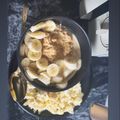 Tj’s Foodie Journey: Exploring recipes one bite at a time🍲's cooksnap of when they made Oat meal with chia seeds and scrambled egg.