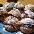 El cooksnap de micaela benitez cuando hizo Pancitos dulces rellenos con dulce de leche y crema pastelera.