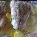 El cooksnap de José Antonio Béjar Cáneda cuando hizo Salmón al horno con patatas en papillote.