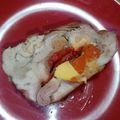 El cooksnap de Rosario Fernandez cuando hizo Pollo arrollado navideño.