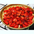 El cooksnap de Salsa Gm cuando hizo Tarta de frutilla y pastelera, con masa de harina de arroz.