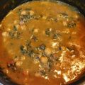 El cooksnap de Jaime cuando hizo Espinacas con garbanzos.