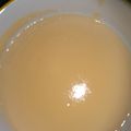 El cooksnap de Andrea Perez cuando hizo Crema Inglesa.