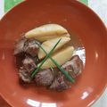 Cooksnap από Ismini στη συνταγή Μοσχάρι λεμονάτο με πατάτες "μπλουμ"