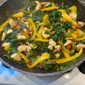 El cooksnap de lafatrita cuando hizo Pechuga de pollo con espinacas.