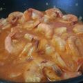 Leah's cooksnap of when they made Portuguese Island Shrimp (Spicy).