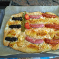 El cooksnap de KOSINERO cuando hizo Coca salada de longaniza y panceta.