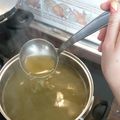 El cooksnap de Andrea cuando hizo Sopa depurativa de apio y cebolla.