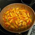 El cooksnap de Mery cuando hizo Salchichas frescas de pollo con pimientos y especias 😻.