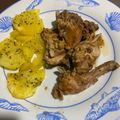 El cooksnap de Tamari Serrano Araujo cuando hizo Conejo al ajillo.