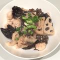 moonsun13's cooksnap of when they made Simmered Chicken and Lotus Root in Soy Milk Miso Sauce.