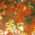 El cooksnap de Lucía cuando hizo Corvina en salsa.