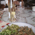 El cooksnap de Doris Lucio cuando hizo Pasta blanca con camarones .