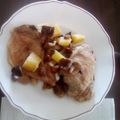 El cooksnap de Diana Reina cuando hizo Chuletas de aguja al horno con champiñones.
