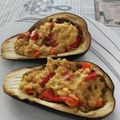 El cooksnap de Deste13 cuando hizo Berenjenas rellenas de pimientos.