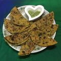 Vrinda Idnani's cooksnap of when they made Methi Thepla.