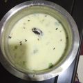 Bhavini Naik's cooksnap of when they made ગુજરાતી સફેદ કઢી.
