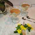 El cooksnap de Carolina Olivera G. cuando hizo Pannacotta de café con Baileys, con su crema y cacao.