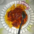 Cooksnap Syamim Syaza semasa beliau membuat 👩‍🍳Telur Dadar Masak Sos.