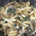 El cooksnap de Ana Miguéns Ces cuando hizo Pasta con setas y espinacas.