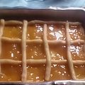 El cooksnap de Griselda Itati Gomez de Sotelo cuando hizo Pasta frola de dulce de batata con chocolate 😍.