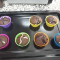 El cooksnap de i cuando hizo Magdalenas de chocolate rellenas de chocolate blanco.
