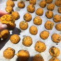 El cooksnap de Úrsula Von Pompillo cuando hizo Albóndigas de berenjenas con queso.