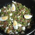 El cooksnap de oxlo cuando hizo Guisantes salteados con jamón y huevo.