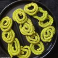 Karuna Naveen Chandwani's cooksnap of when they made Spinach cheese butter Chakri or Murukku.