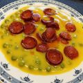 Diána Diósi Cooksnap-ja, amikor elkészítette a(z) Borsófőzelék tükörtojással receptet.