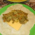 El cooksnap de Marina cuando hizo Fajitas con Masa Casera.
