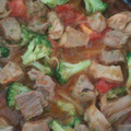 El cooksnap de Teresa Perez cuando hizo Carne de puerco a la mexicana con nopales y brócoli.