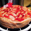 El cooksnap de Zaida TC @alquimiasfood cuando hizo Tarta de queso y manzana.