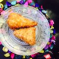 Areeba Muhammed's cooksnap of when they made Bread cone samosa😋😋.
