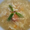 Mey's Cila's cooksnap of when they made Oriental egg-drop sweet corn soup.
