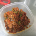 El cooksnap de Claudia Rojas cuando hizo Chorizo con Ejotes a la mexicana.