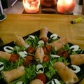 El cooksnap de javi young scott cuando hizo Rollitos de salmón ahumado con gambas y boletus.