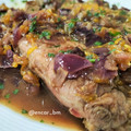 El cooksnap de Encar cuando hizo Solomillo de cerdo con mandarinas.