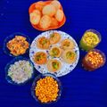 Harsha Solanki का कुकस्नैप जब उन्होंने गोलगप्पे 4 फ्लेवरफुल पानी में (golgappe 4 flavourful pani mein recipe in Hindi) बनाया था।