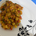 El cooksnap de Xiomara Cambronero cuando hizo Picadillo de papa con chorizo.