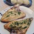El cooksnap de Saúl cuando hizo Dorada y espárragos a la plancha con salsa de perejil y ajo.
