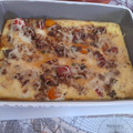 El cooksnap de Sandra cuando hizo Fritatta de berenjenas y calabacín.