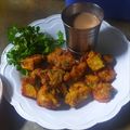 Pooja Sharma का कुकस्नैप जब उन्होंने उड़द की दाल के पकौड़े बनाया था।