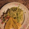 El cooksnap de Heidy cuando hizo Pechuga de pollo con crema de Elote y Espinaca.