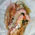 El cooksnap de Jimmy Sánchez Delgado cuando hizo Panga con langostinos en papillote.