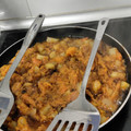 El cooksnap de Laura Sánchez cuando hizo Calabaza frita con patatas y huevo.